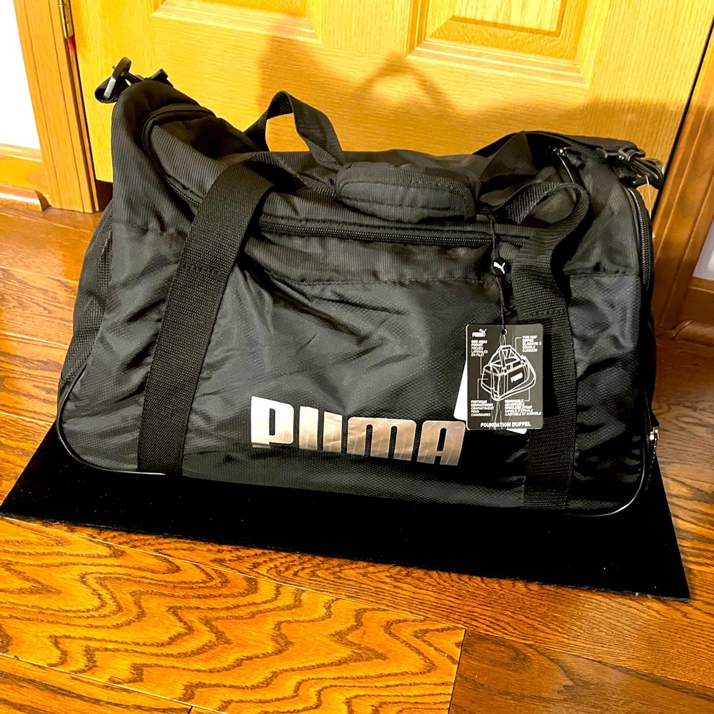 Puma Black Duffel Bag